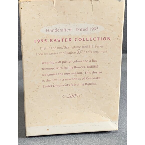 Hallmark 1995 Easter Keepsake Ornament Springtime Barbie New In Box Collector's - Picture 5 of 10